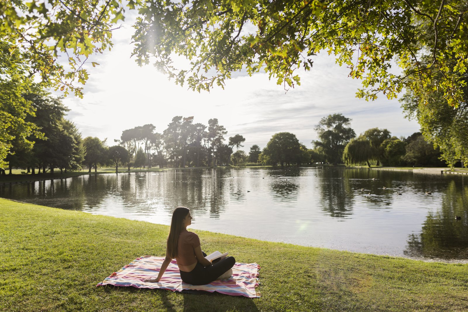 A quiet moment in Hagley Park